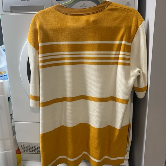 Knit Shirt with Suede trim - TORY BURCH - Picture 3 of 9